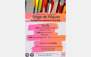 ANNULE - STAGE DE PAQUES